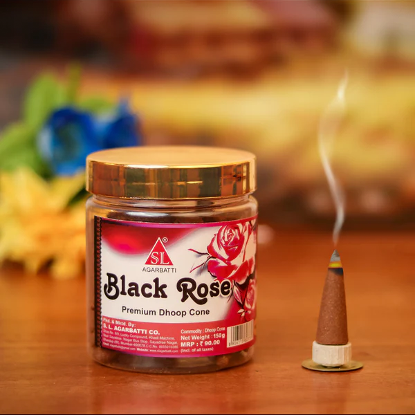 Black Rose Premium Dhoop Cone